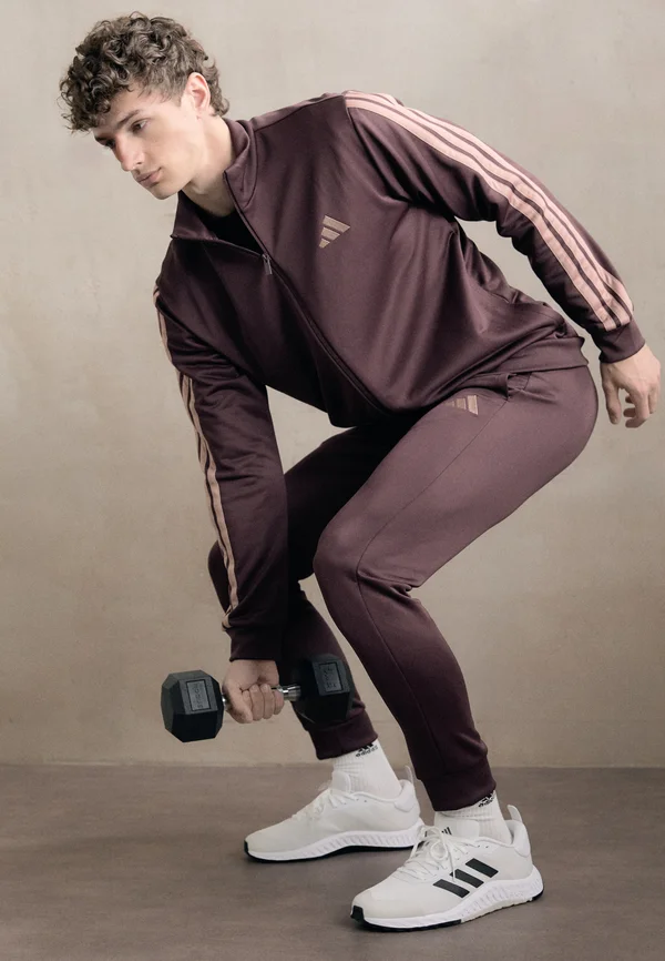 BASIC STRIPES  SET - Tracksuit - aurora ruby
