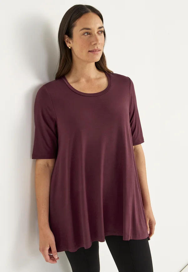 Basic T-shirt - wine-red