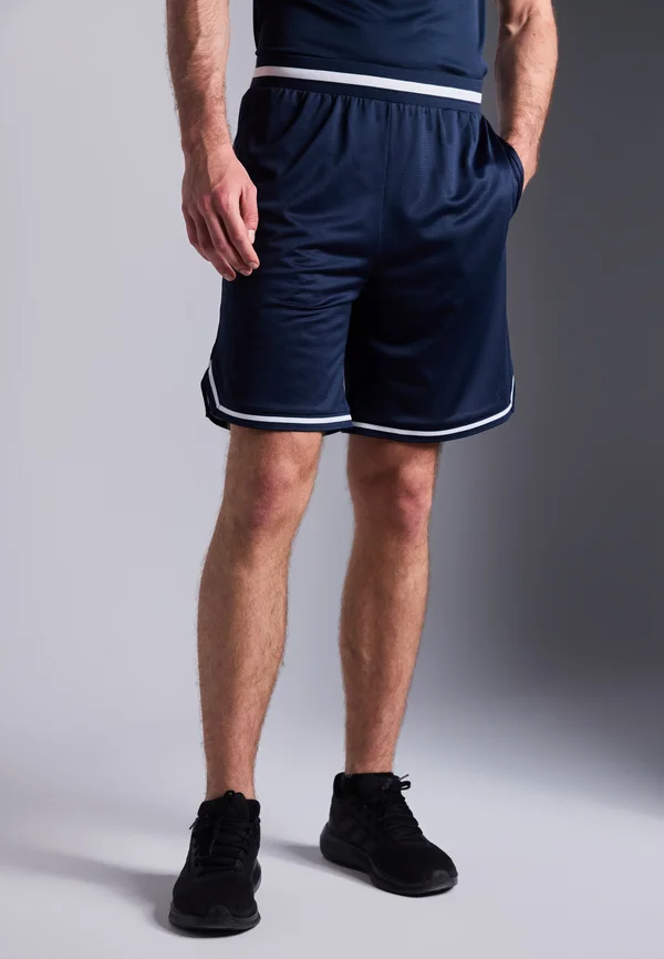 BASKETBALL SPORTS SHORTS WITH POCKETS - Tracksuit bottoms - dark blue