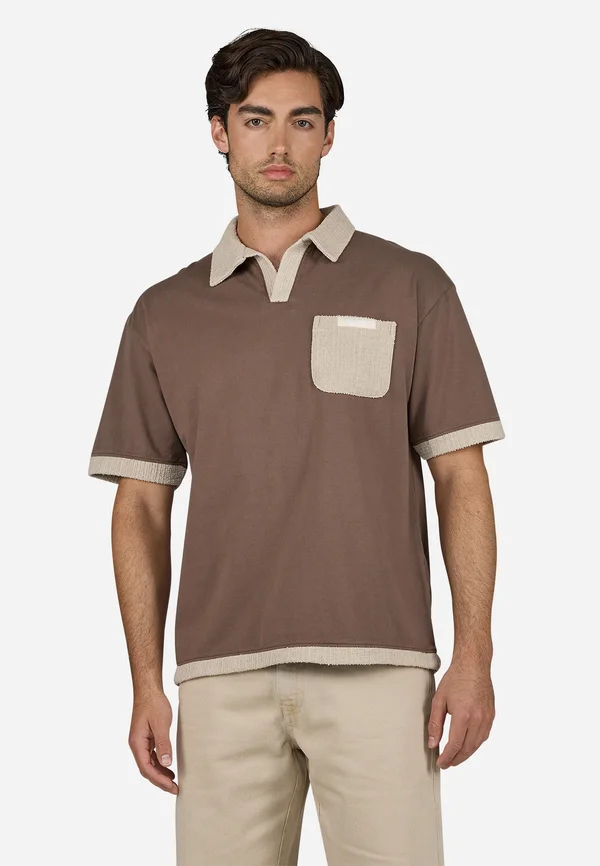 BASSO - Polo shirt - washed cozy brown