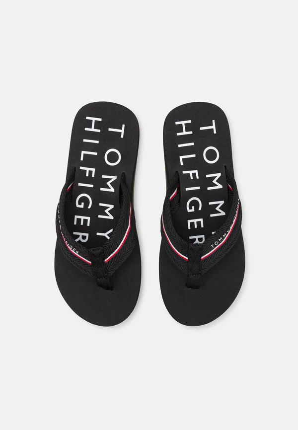 BEACH - T-bar sandals - black