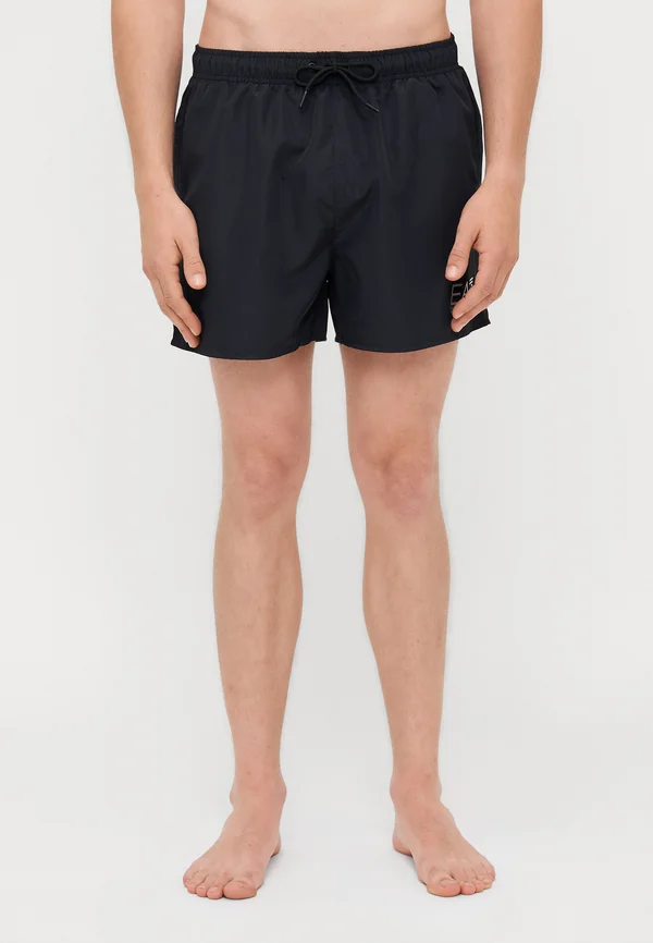 BEACHWEAR - Swimming shorts - black/silver-coloured