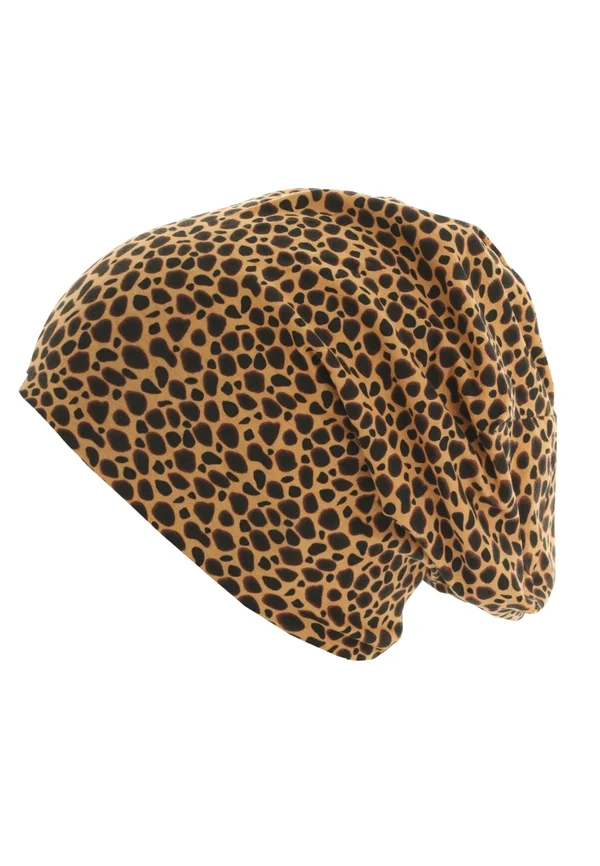 Beanie - cheetha/black