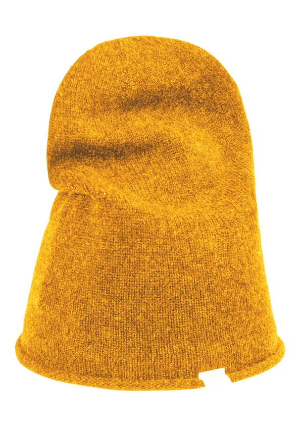 Beanie - gelb braun