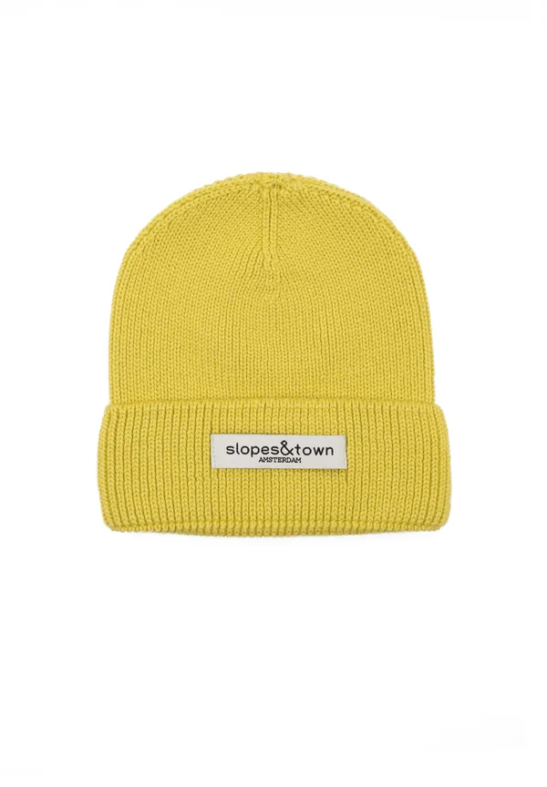 Beanie - lemon yellow