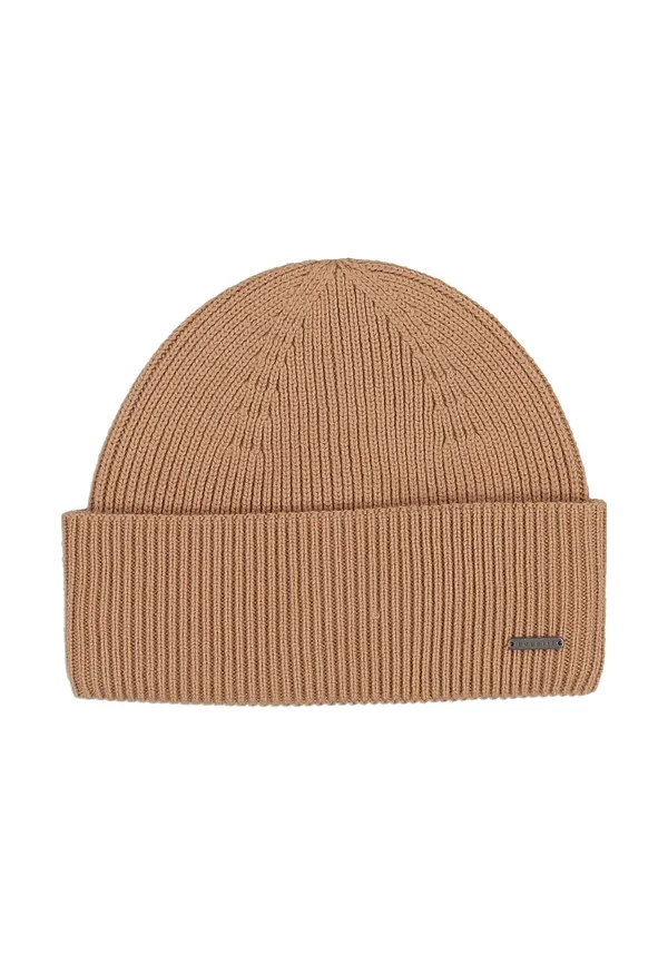 BEANIE SIGNATURE FLAG - Beanie - camel