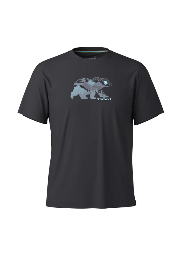 BEAR VIEW GRAPHIC - Print T-shirt - black