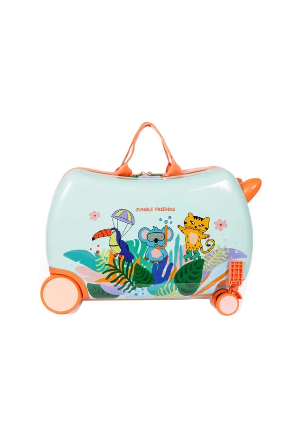 BEFAHRBARER JUNGLE FRIENDS - Wheeled suitcase - yeşil