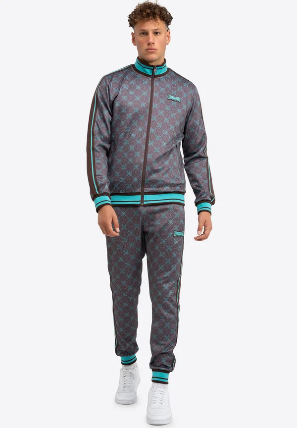 BEFORE SET - Tracksuit - brown turquoise