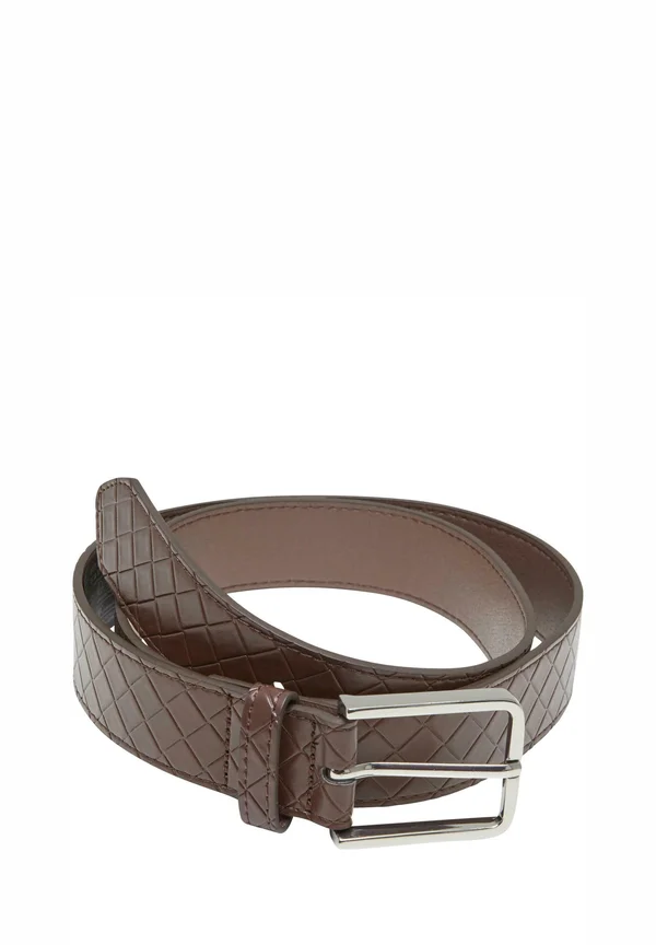 Belt - brown silver