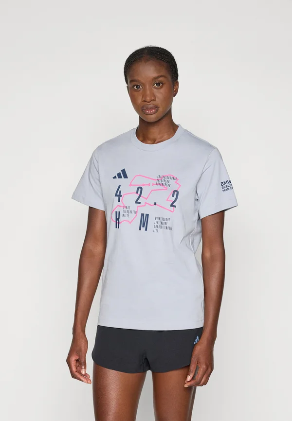 BER25 MAP TEE - Print T-shirt - halo silver-coloured