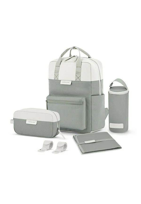 BERGEN PRO DIAPER SET - Rucksack - muted sage
