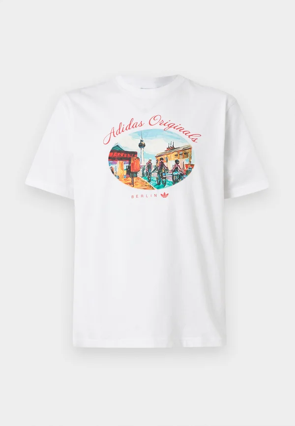 BERLIN PAINT TEE UNISEX - Print T-shirt - white