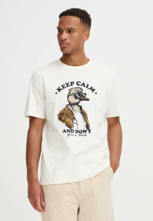 BHIVIK - Print T-shirt - white duck