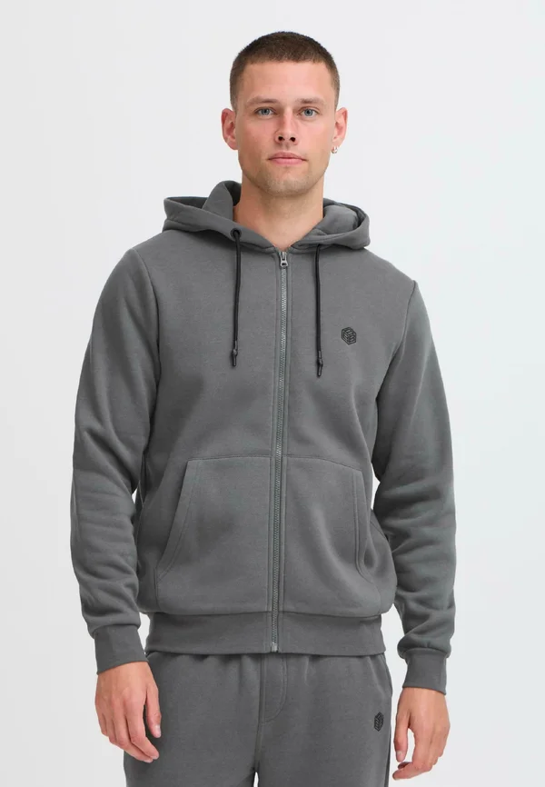 BHTOLLE - Zip-up sweatshirt - iron gate