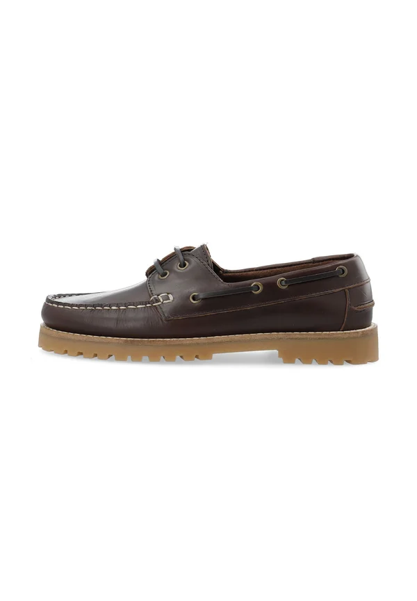 BIACAPRI PULL UP - Boat shoes - dark brown