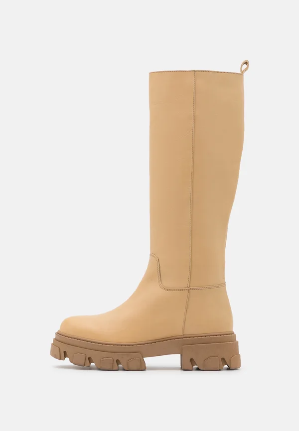 BIAGINNY PULL ON BOOT - Platform boots - beige