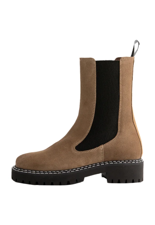 BIAGUNNA  - Platform ankle boots - taupe