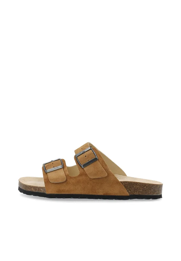 BIALORENZO SLIDE SUEDE - Sandals - tan