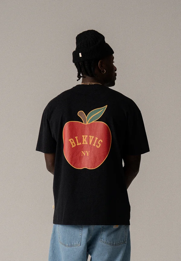 BIG APPLE TEE UNISEX - Print T-shirt - black