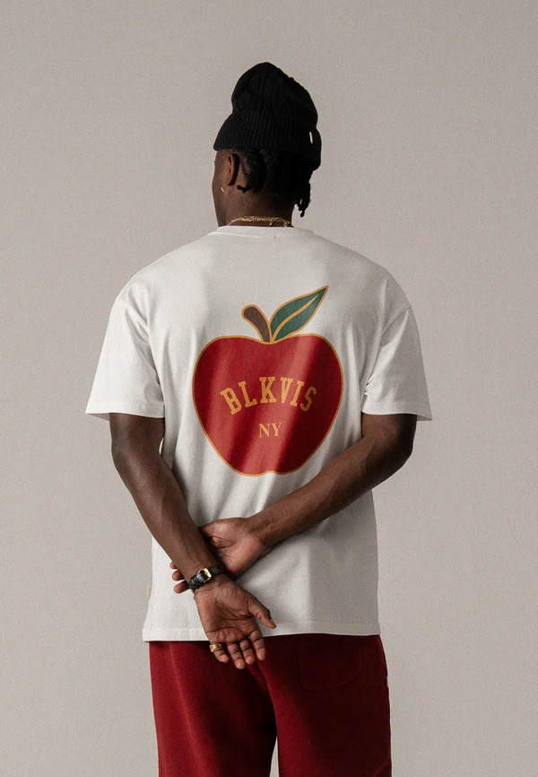 BIG APPLE TEE UNISEX - Print T-shirt - white