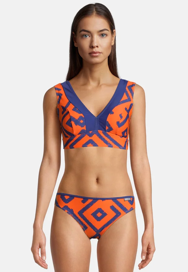BIKINI NYLON PRINT - Bikini - blau-orange