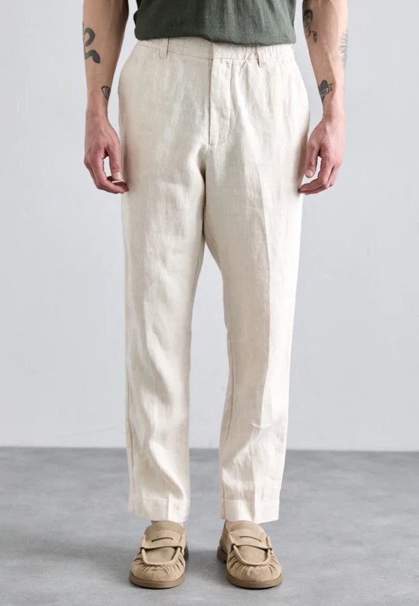 BILLIE - Trousers - oat