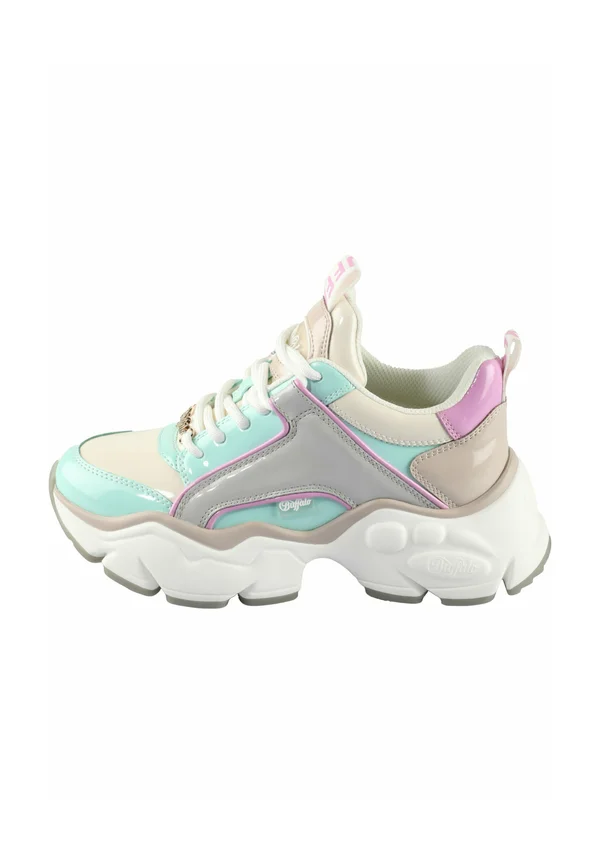 BINARY GLAM - Trainers - grey aqua pink