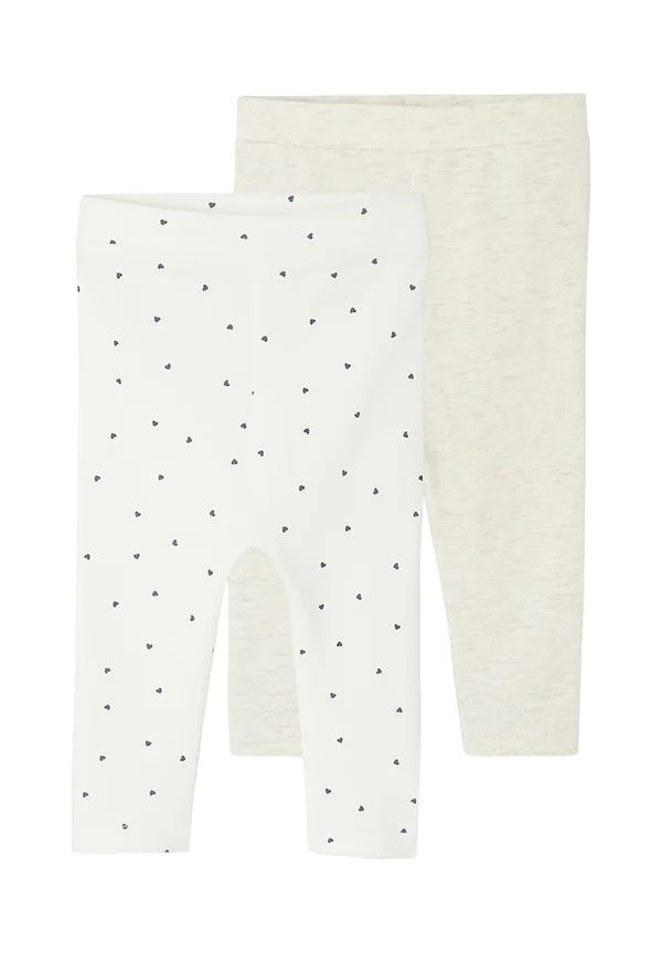 Bio-Kollektion: 2er-Pack mit Fuß - Leggings - Trousers - wollweiß