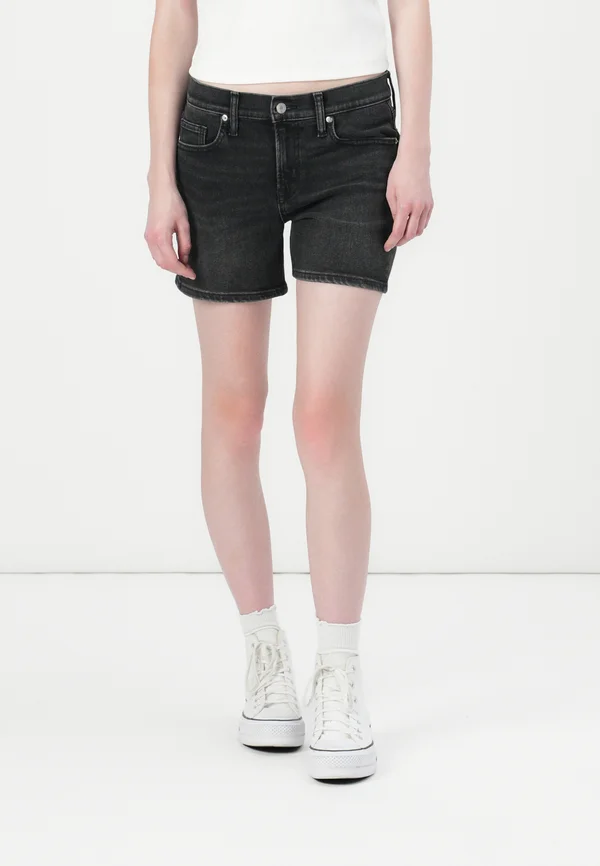 BLACK ARCADIA - Denim shorts - washed black