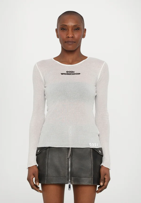 BLACK SUN LONGSLEEVE - Long sleeved top - soft white