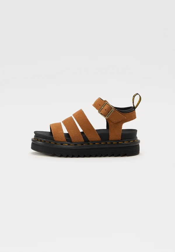BLAIRE - Platform sandals - desert brown tumbled nubuck