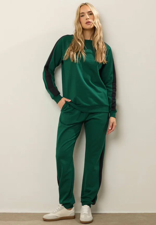 BLOCK CUFFED  - Tracksuit bottoms - green