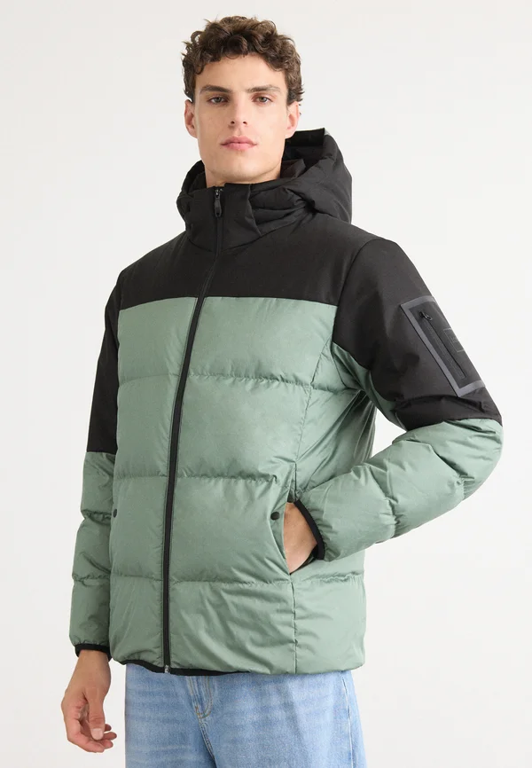BLOCK - Down jacket - open green