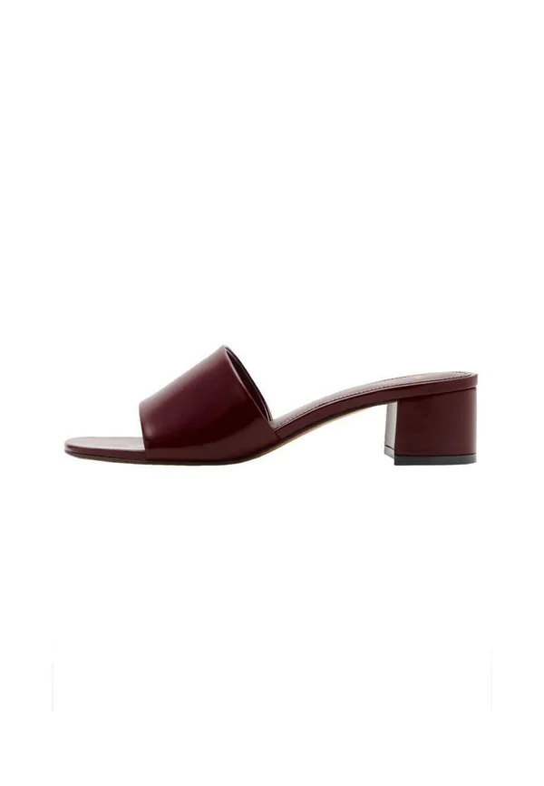 BLOCK - Heeled mules - bordeaux