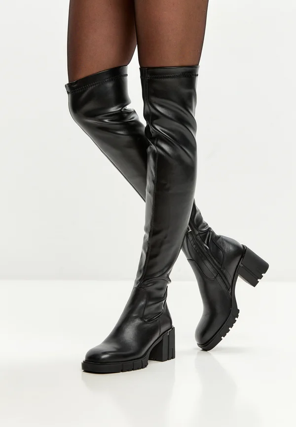 BLOCK - Platform boots - black