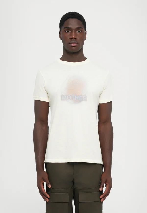 BLURRED MOTHER EARTH - Print T-shirt - ecru