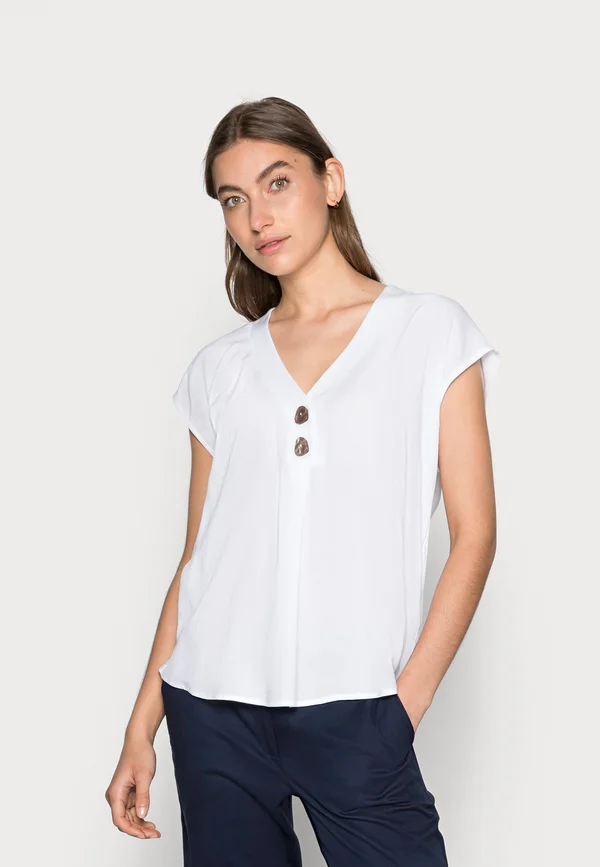 BLUSE ELIPSE - Basic T-shirt - weiß