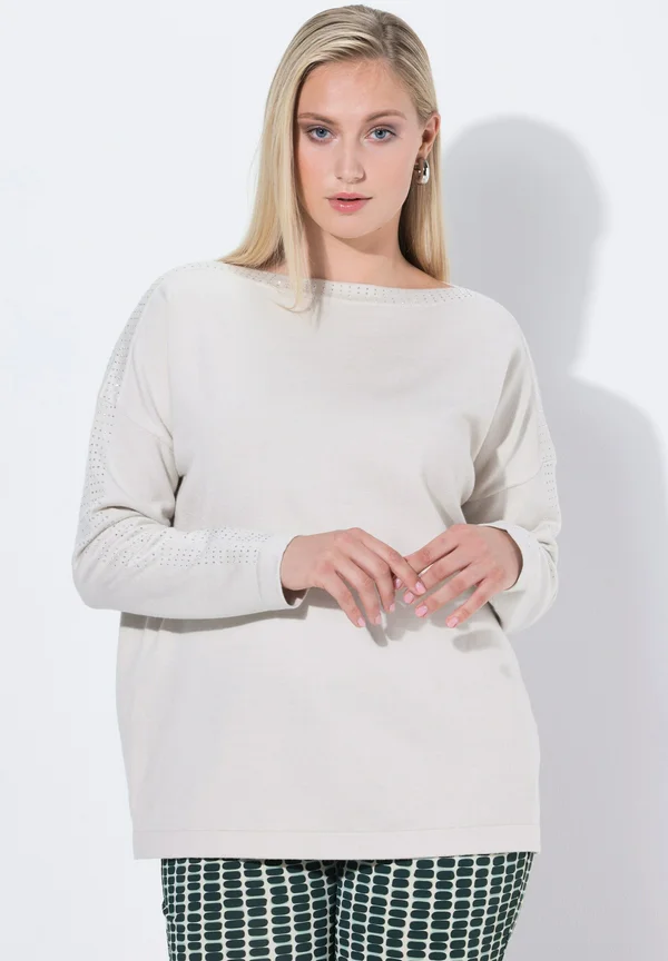 BOAT NECK - Jumper - soft granite