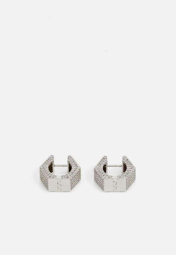 BOLT UNISEX - Earrings - silver-coloured