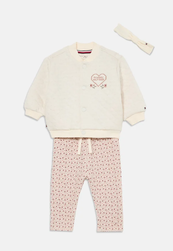 BOMBER AND PANT SET GIFTBOX - Tracksuit bottoms - off-white