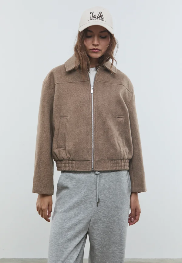 Bomber Jacket - camel