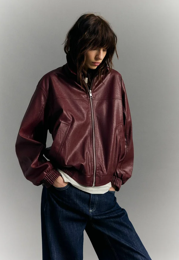 Bomber Jacket - dark red