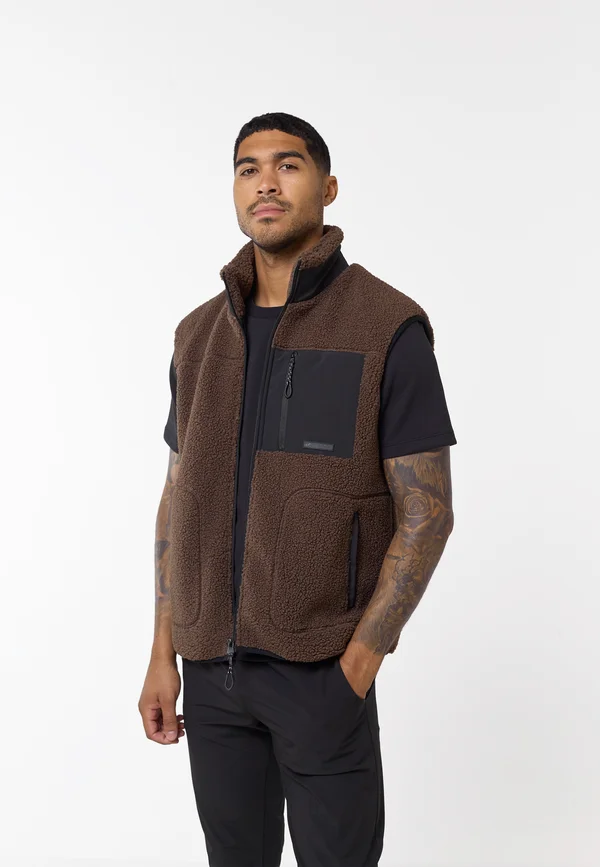BORG  - Waistcoat - brown