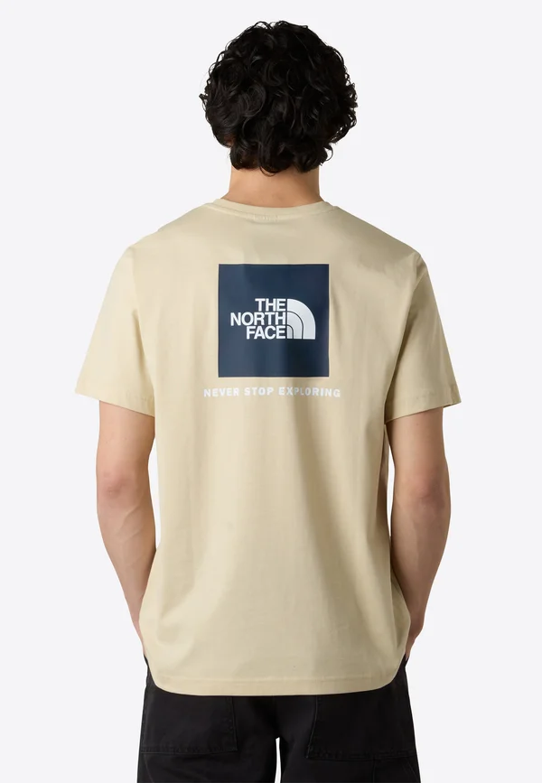 BOX - Print T-shirt - gravel summit navy