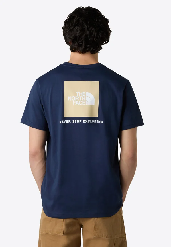 BOX - Print T-shirt - summit navy gravel