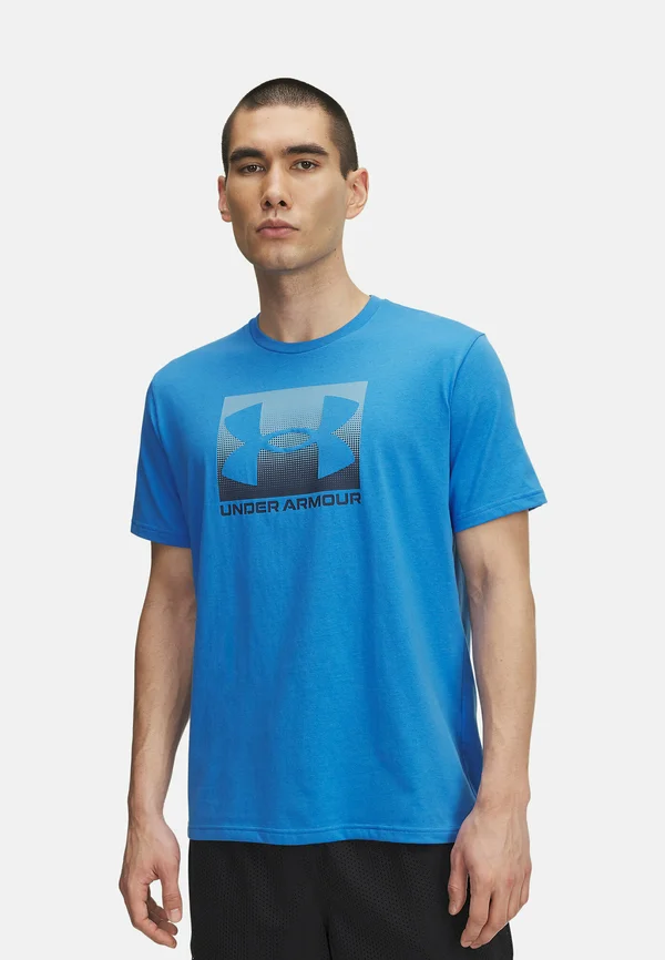 Boxed Logo - Print T-shirt - blue atlantis