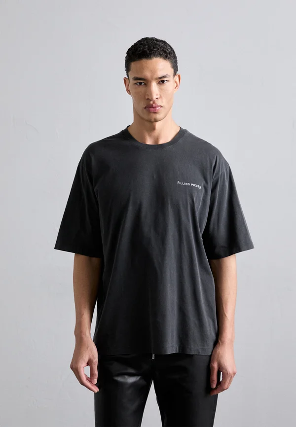 BOXY - Basic T-shirt - vintage black
