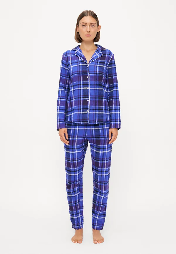 BOYFRIEND CHECKS - Pyjama set - blue