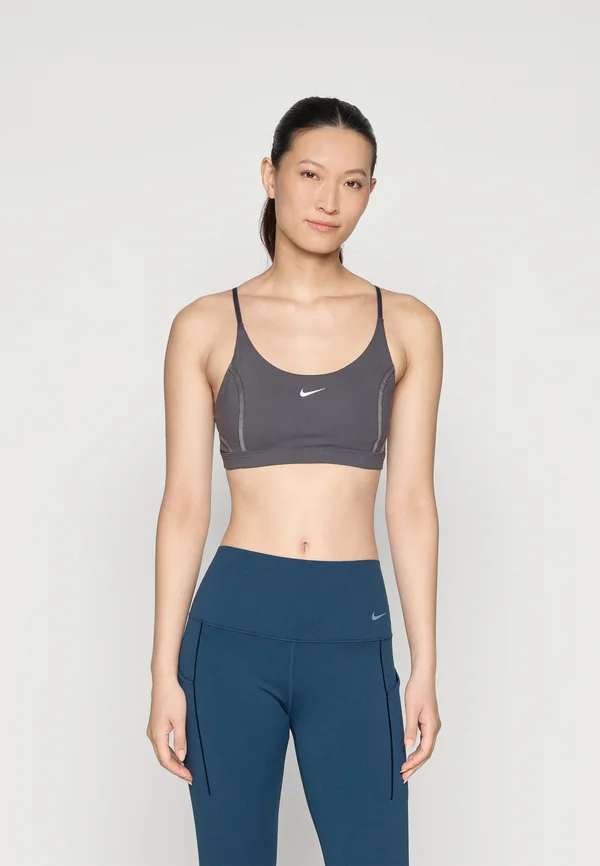 BRA  - Light support sports bra - thunder grey/white